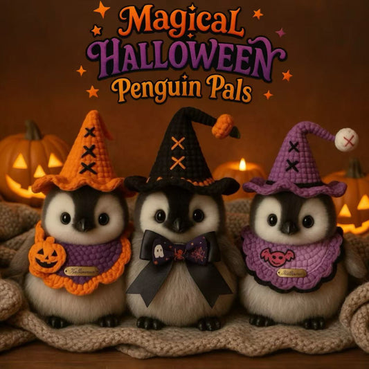 🎃 Magical Halloween Penguin Pals🐧: The Limited Edition Handmade Collection